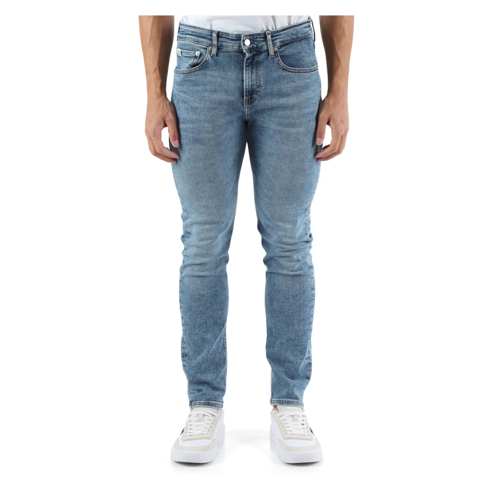Calvin Klein Jeans Skinny Fit Vijf-Pocket Jeans Blue Heren