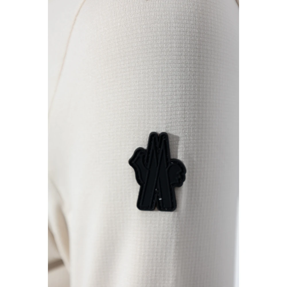 Moncler Coltrui met logo Beige Dames