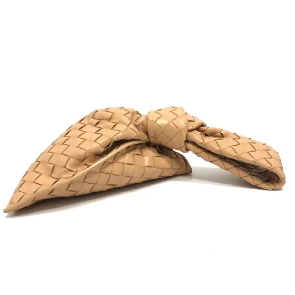 Bottega Veneta Vintage Pre-owned Leather handbags Beige Dames