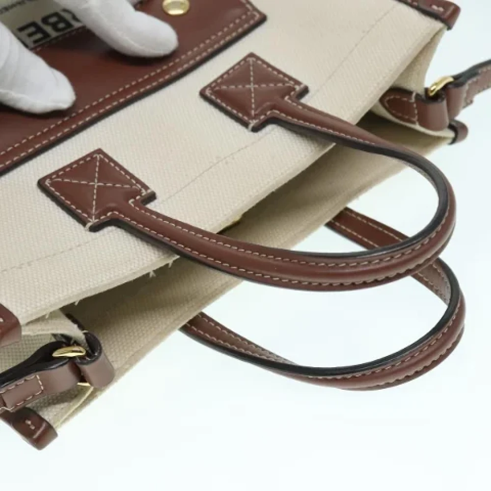 Burberry Vintage Pre-owned Canvas handbags White Dames