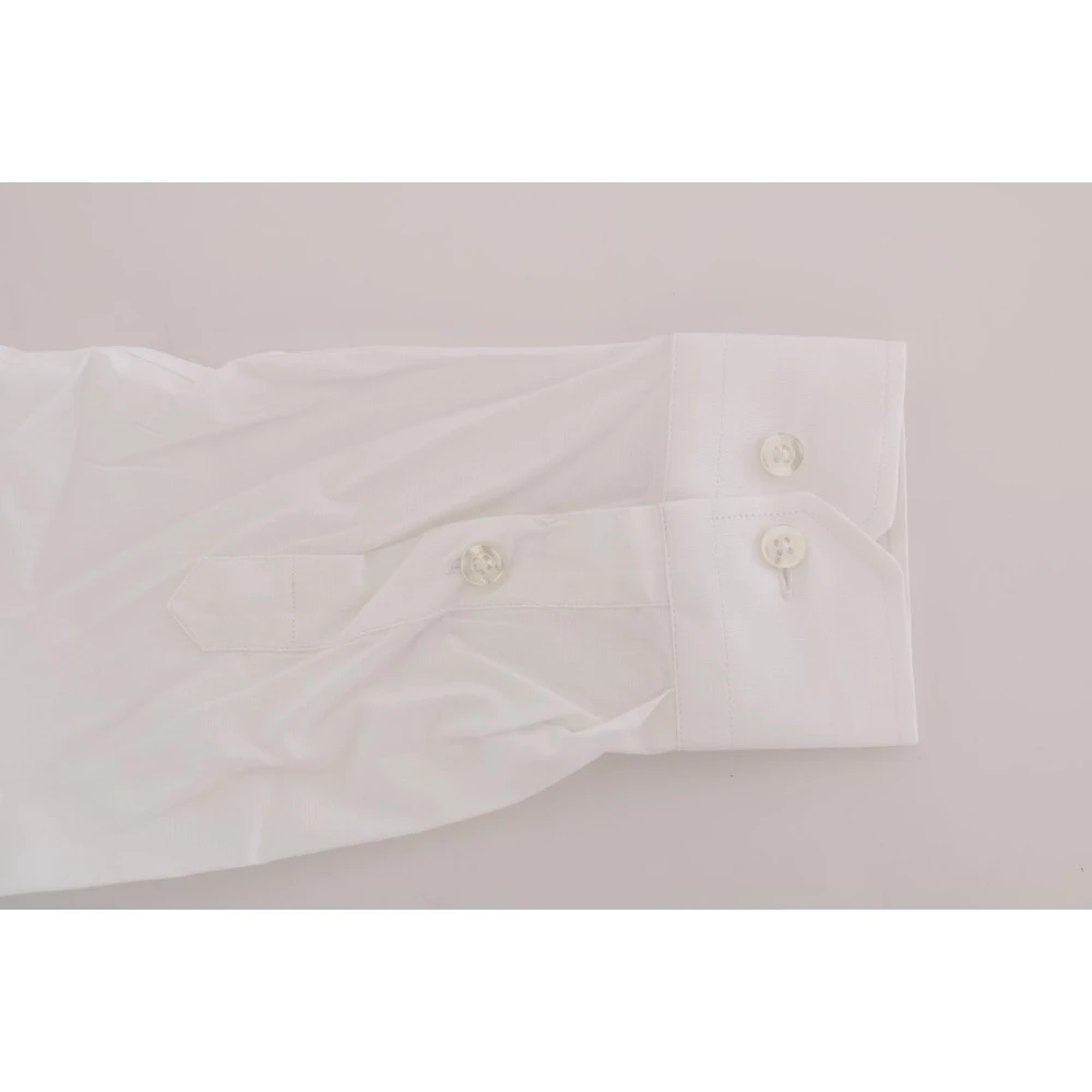 Moschino Elegant wit Slim-Fit katoenen overhemd White Heren