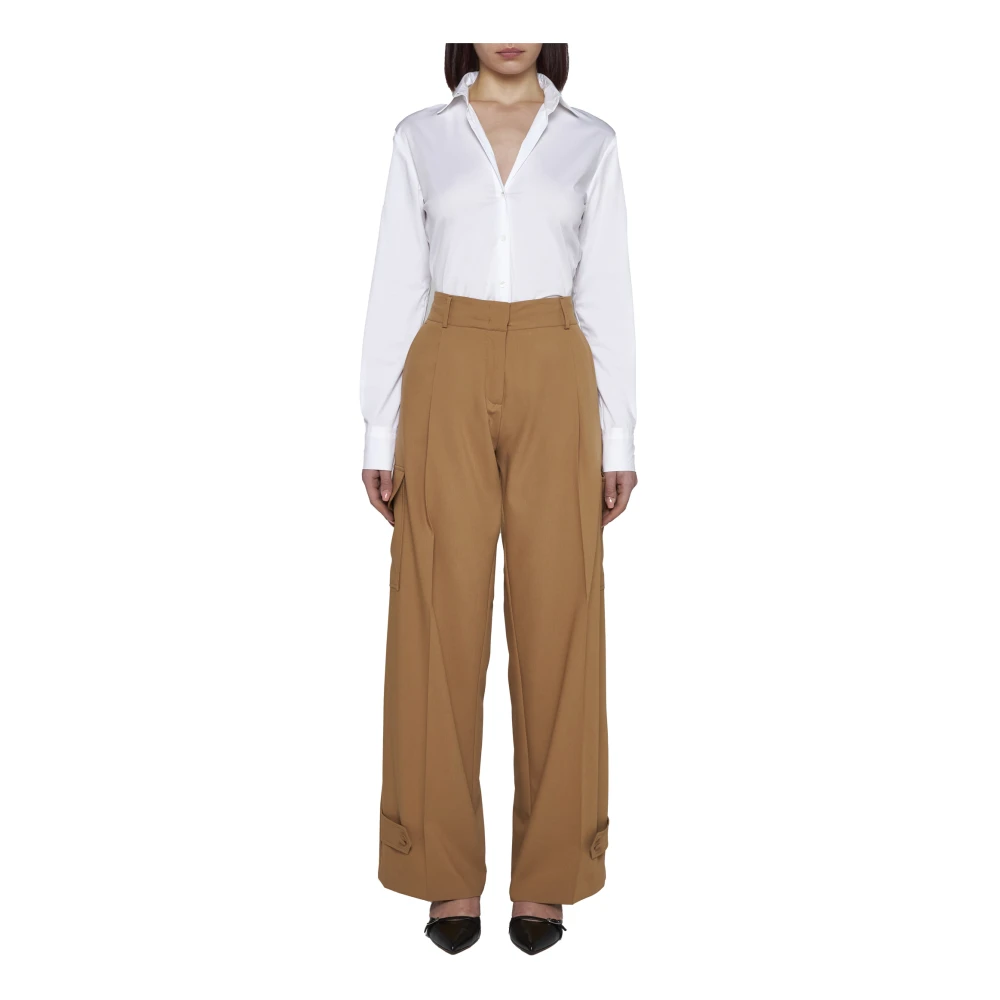 Blanca Vita Leren Bruine Broek Brown Dames