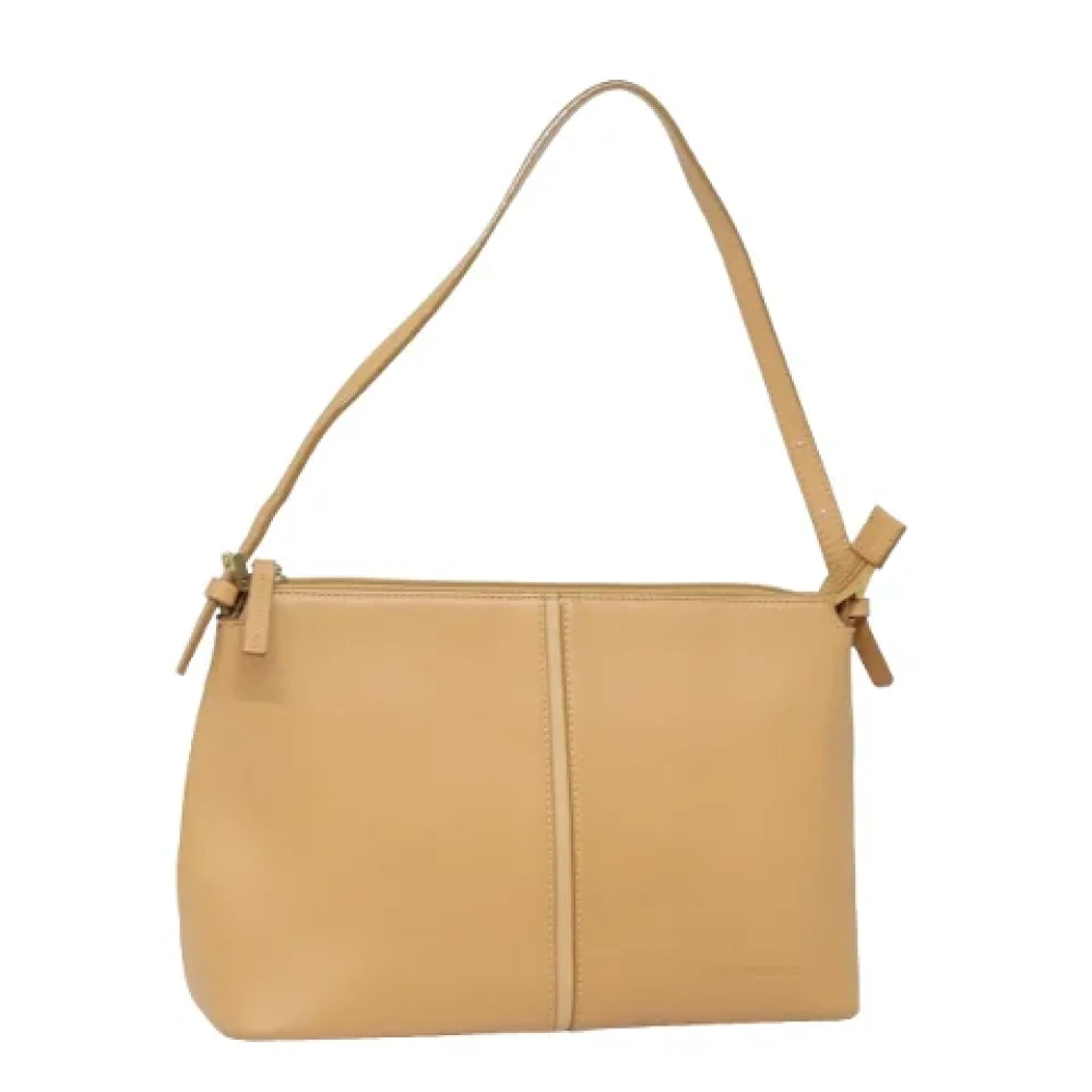 Burberry Vintage Pre-owned Canvas shoulder-bags Beige Dames