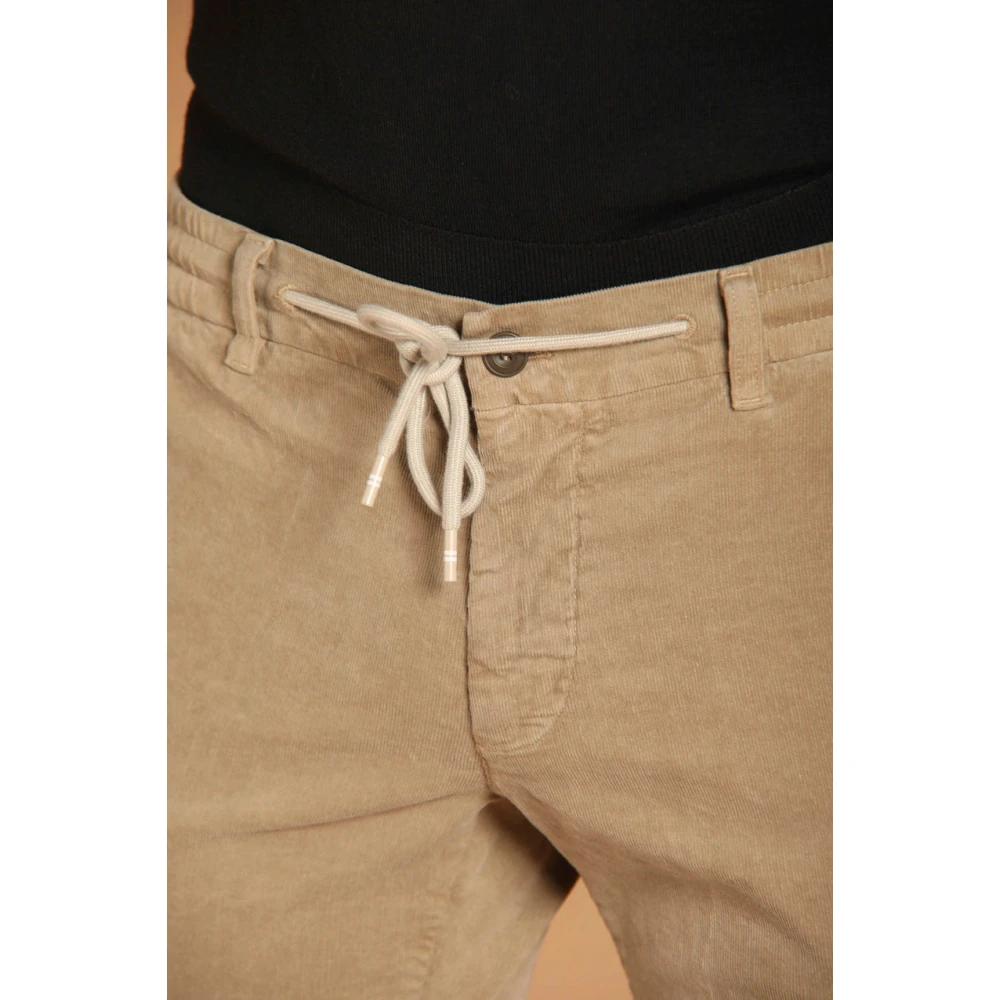 Mason's Fluwelen cargobroek extra slim fit Beige Heren