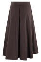 bruine-midi-rok-met-zakken