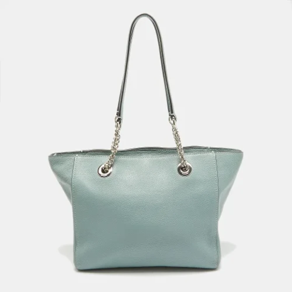 Coach Pre-owned Leather shoulder-bags Blue Dames
