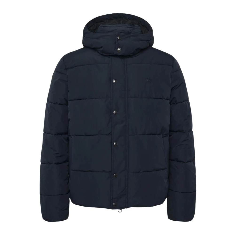 Superdry Uomo Blu Uomini, Giacca Outdoor, Piumino Con Cappuccio Di Alta Qualità (Xxl), - Immagine 4