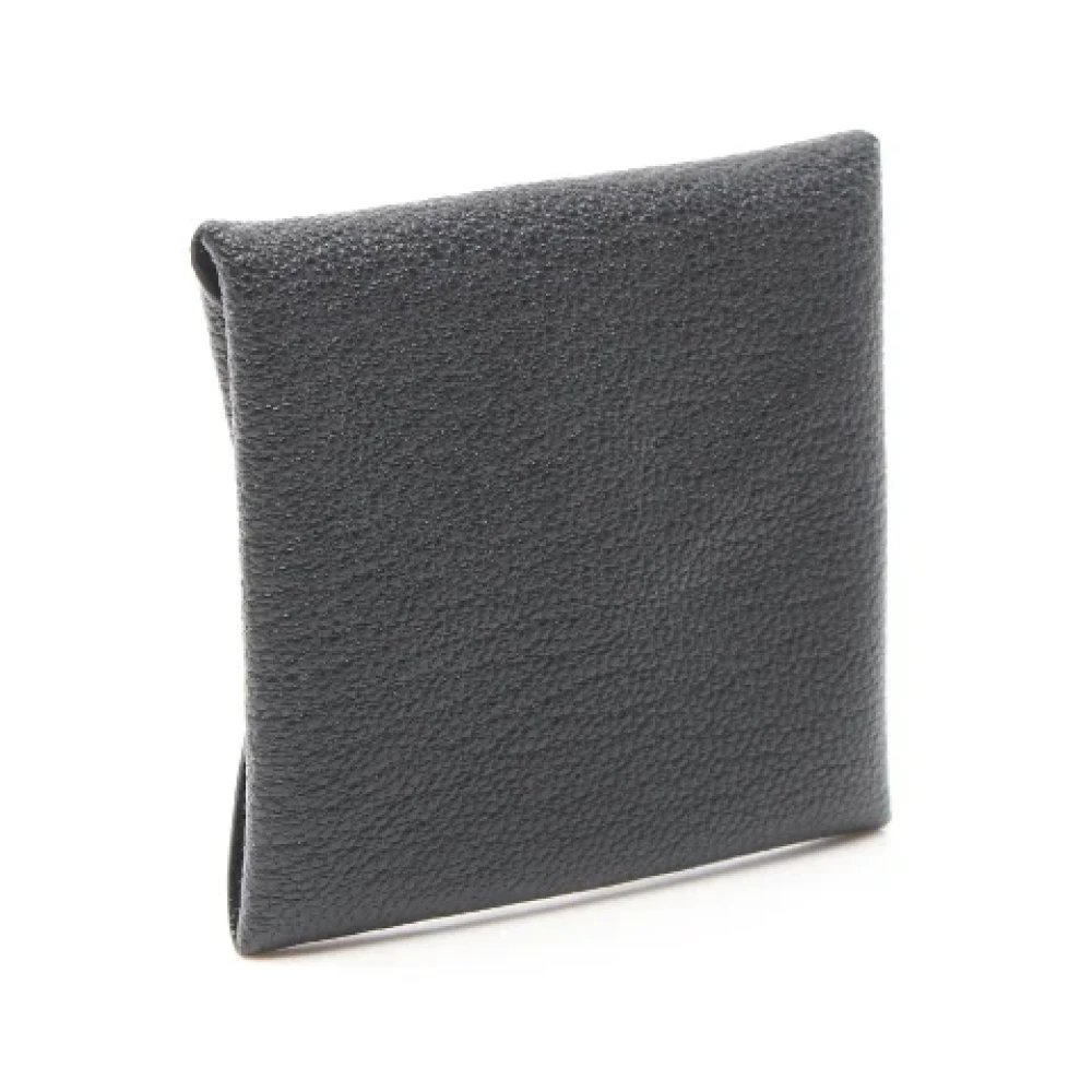Hermès Vintage Pre-owned Leather wallets Black Dames