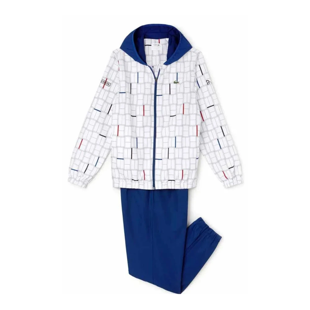 Lacoste Vit Huva Tracksuit Set White, Herr