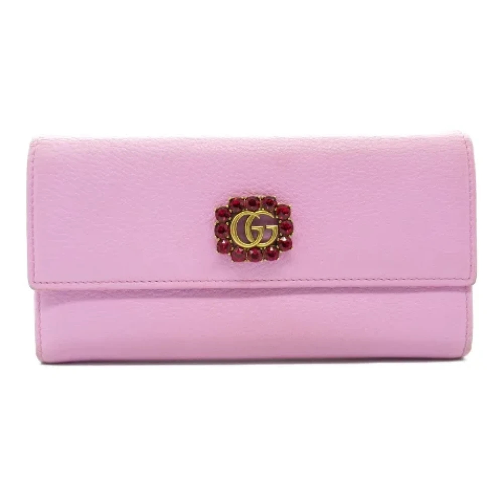 Gucci Vintage Pre-owned Leather wallets Pink Dames