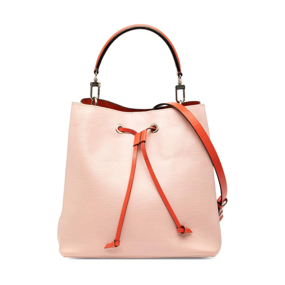 Louis Vuitton Vintage Women's Pink Pre-Owned Leather Bucket Bag