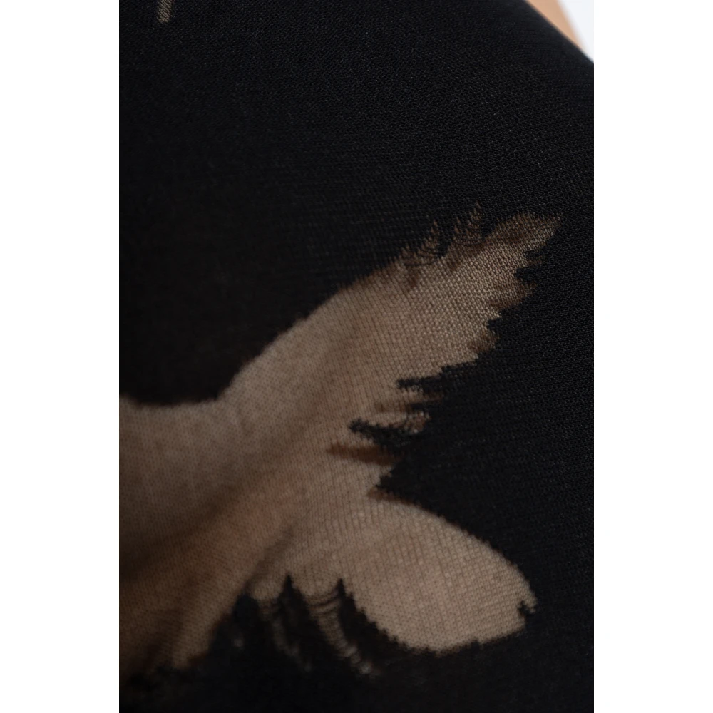 alexander mcqueen Doorschijnende Jurk Black Dames