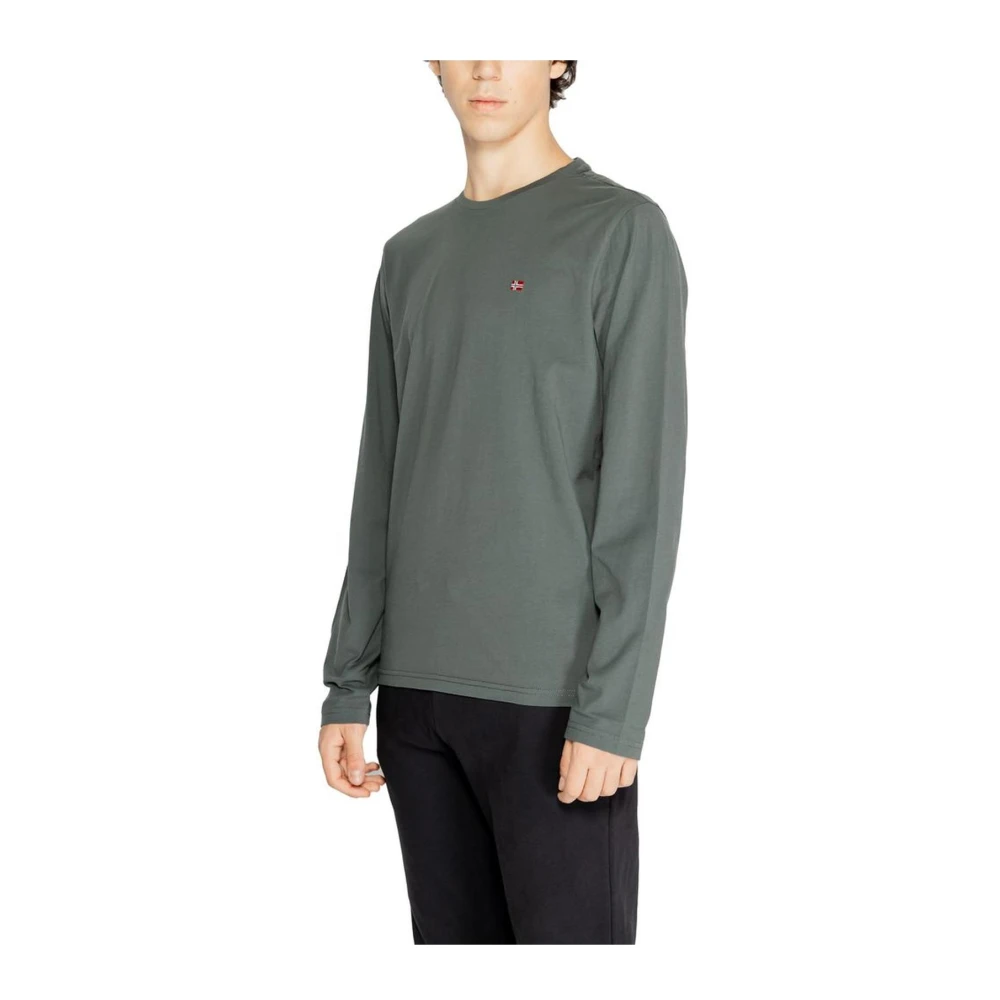 Napapijri Groene Polo Katoenen Shirt Mannen Collectie Green Heren