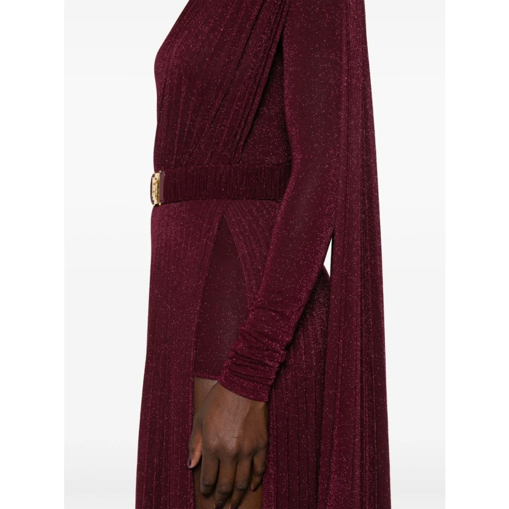 Elisabetta Franchi Rode Jurk voor Vrouwen Aw24 Red Dames