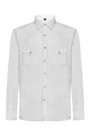 Hvid AW23 Bomuldsskjorte til Mænd