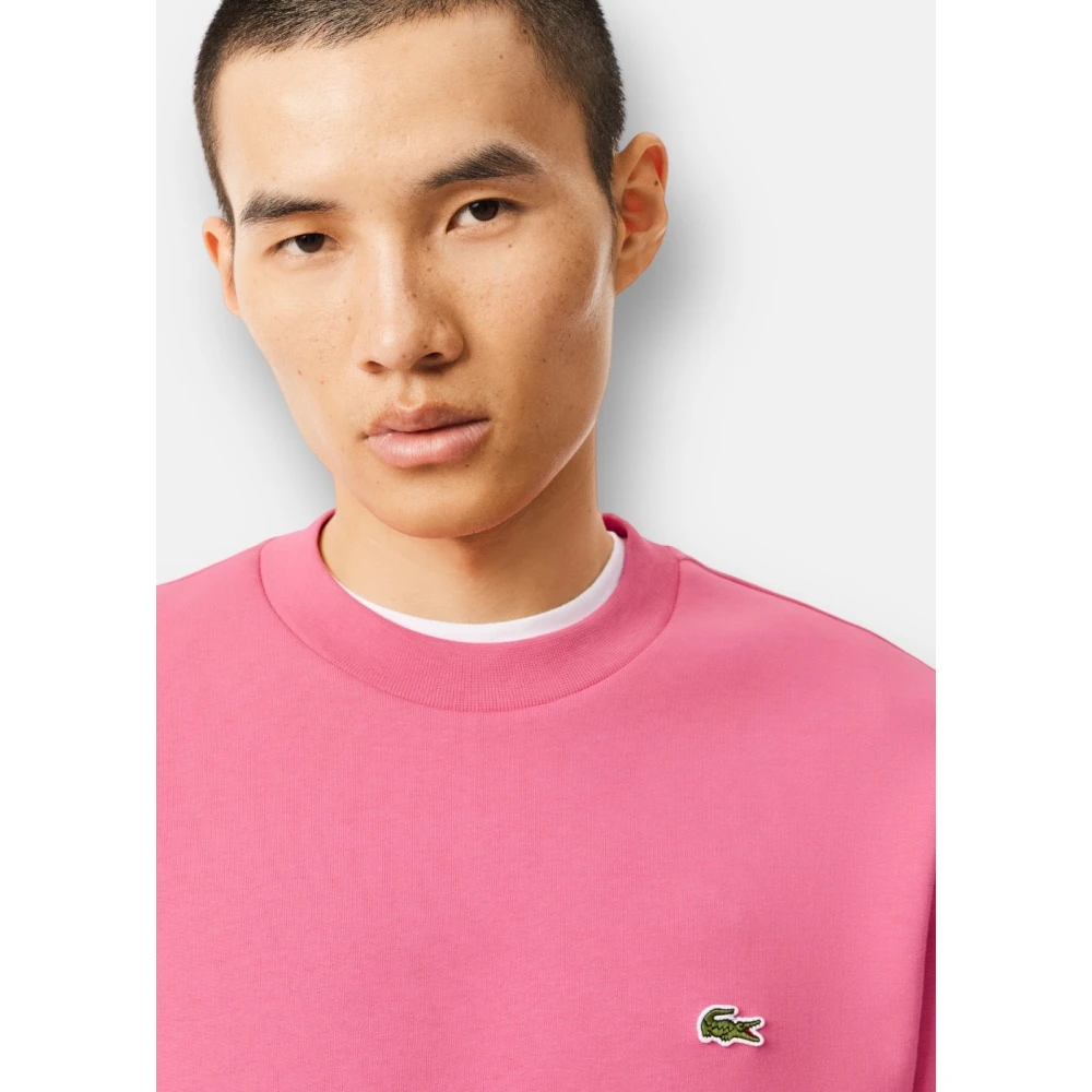 Lacoste Iconisch Sweatshirt met Krokodil Logo Pink Heren