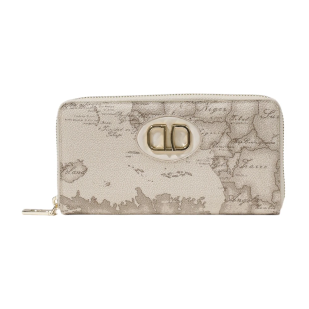 Alviero Martini 1a Classe Leren Damesportemonnee Collectie Beige Dames