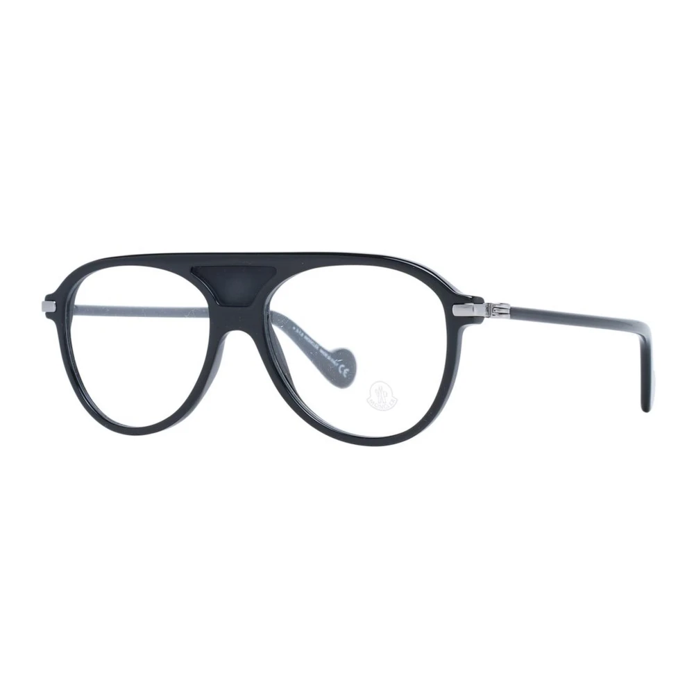 Moncler Heren Aviator Optische Frames met Demo Lenzen Black Heren