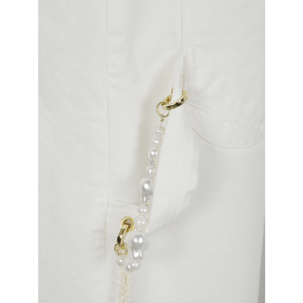 Darkpark Ruimvallende Timmerman Denim Jeans White Dames