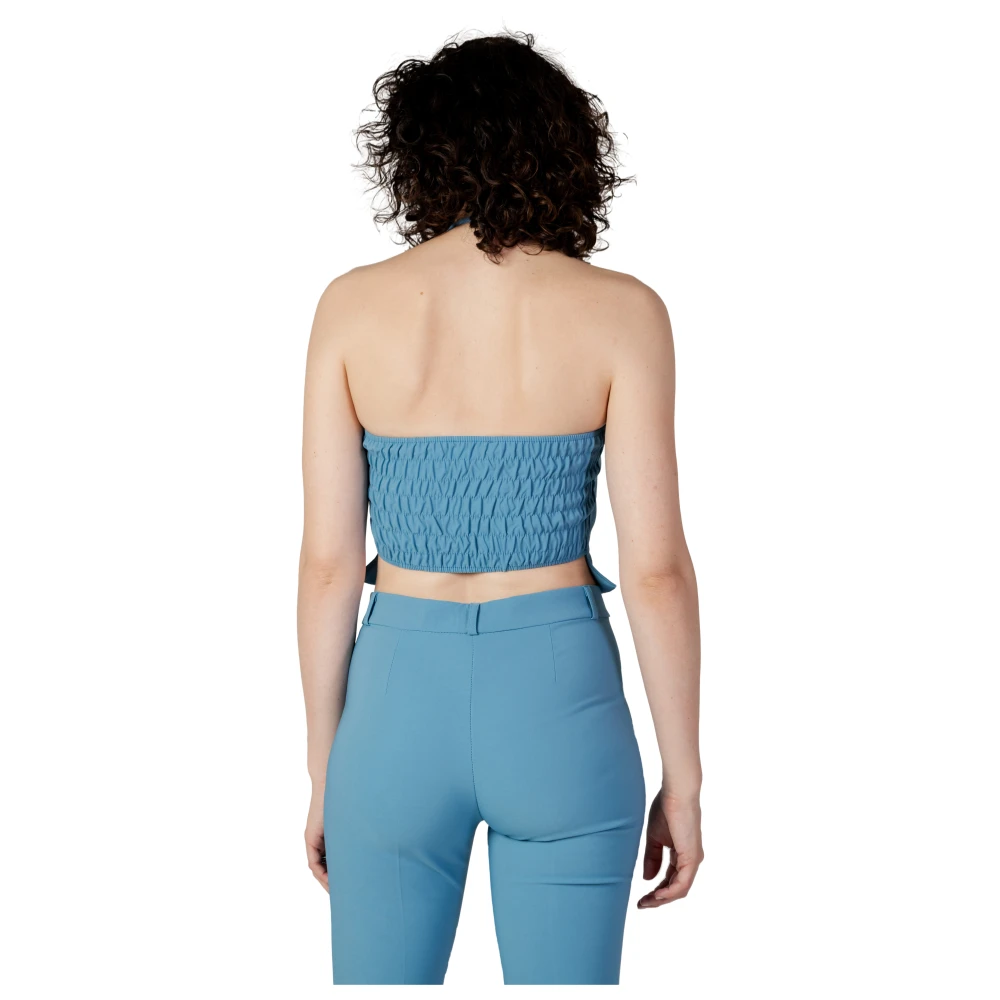 RINASCIMENTO Sweetheart Mouwloze Top Blue Dames
