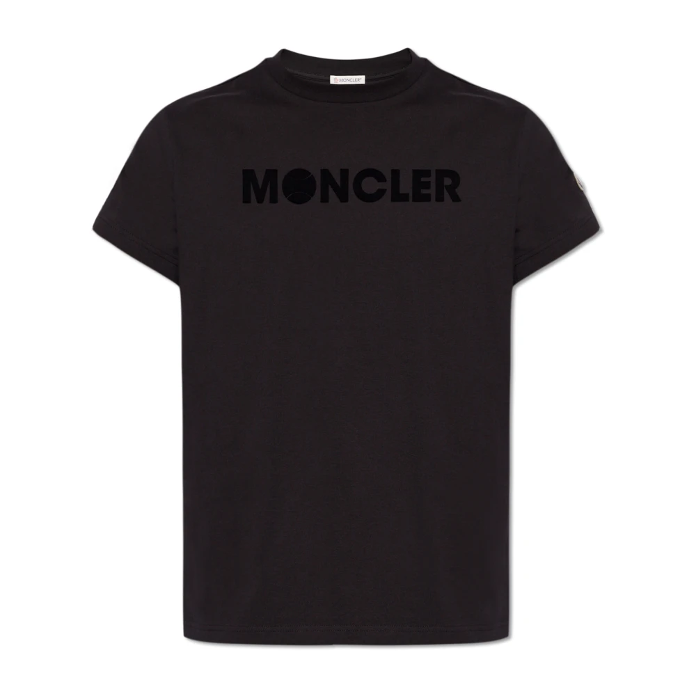 Moncler T-shirt met logo Black Heren