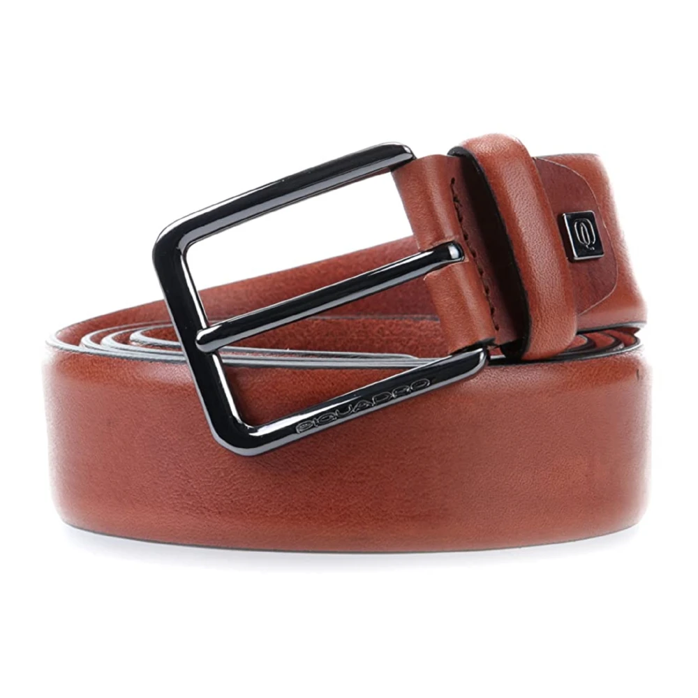 Piquadro Men's Brown Belts, One Size, Leather Belt