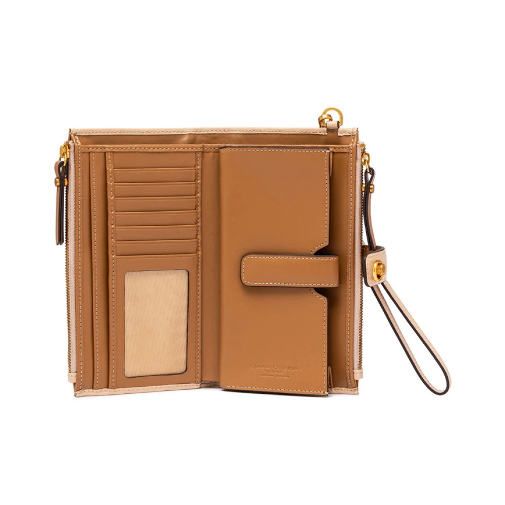 Gianni Chiarini Portemonnees Kalf Beige Dames