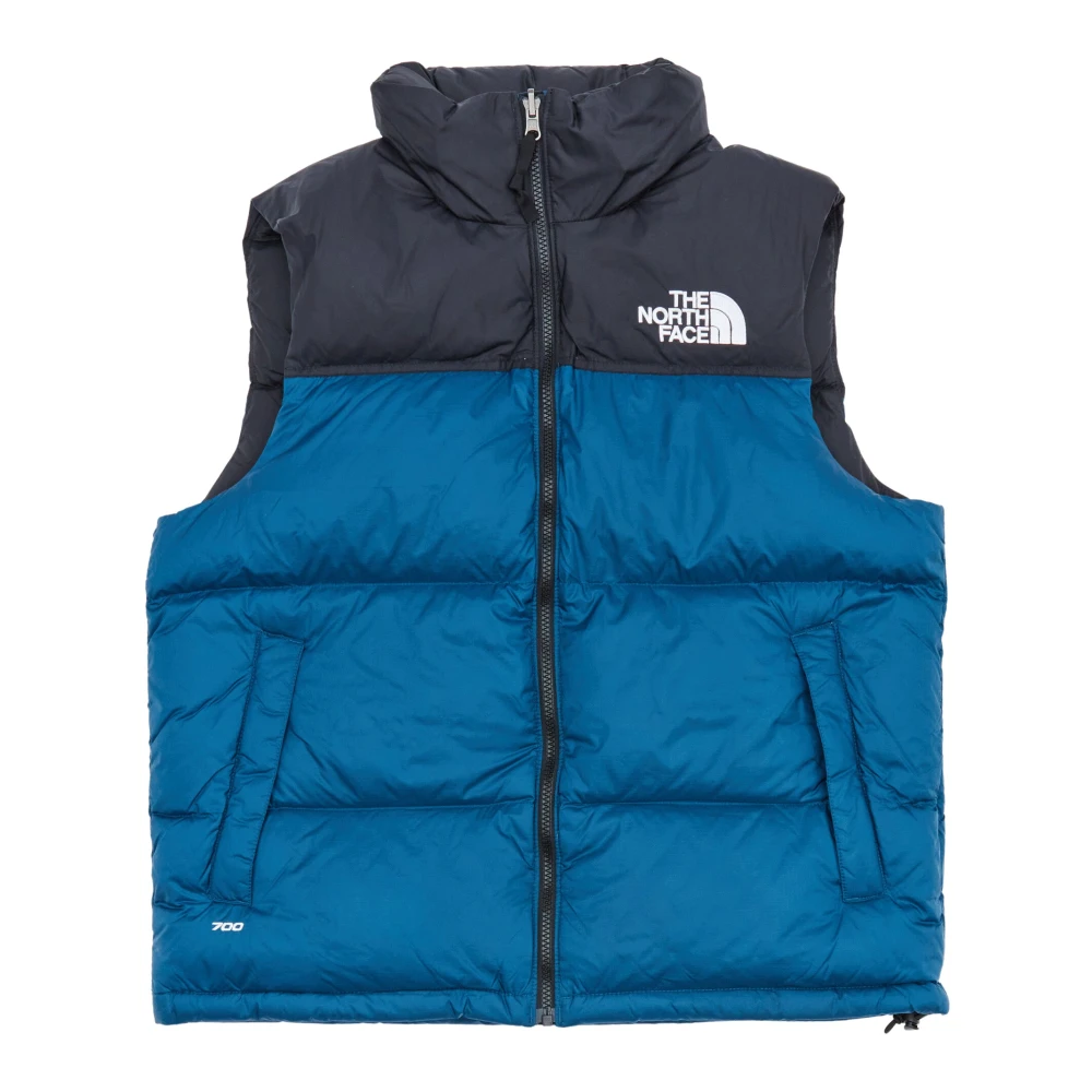 The North Face Blauwe Jacks met Opvouwbare Capuchon Blue Heren