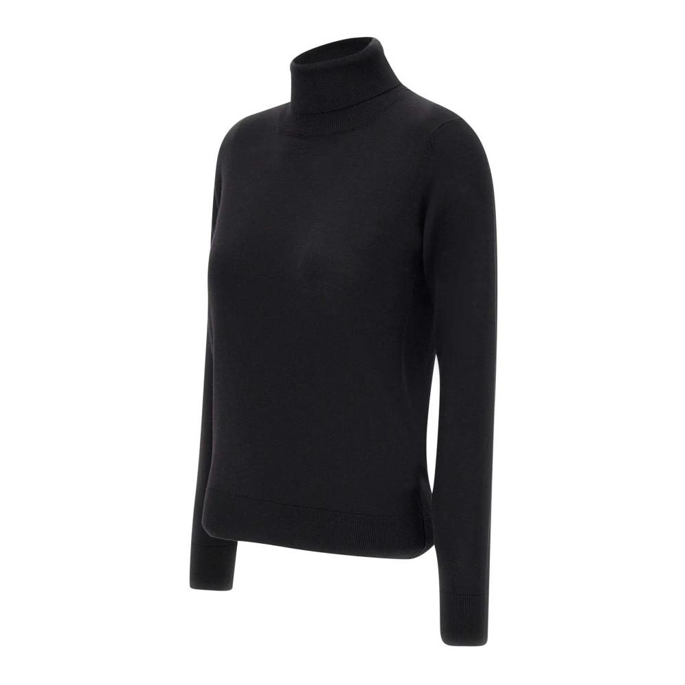 Filippo De Laurentiis Merino Wol Coltrui Zwart Black Heren