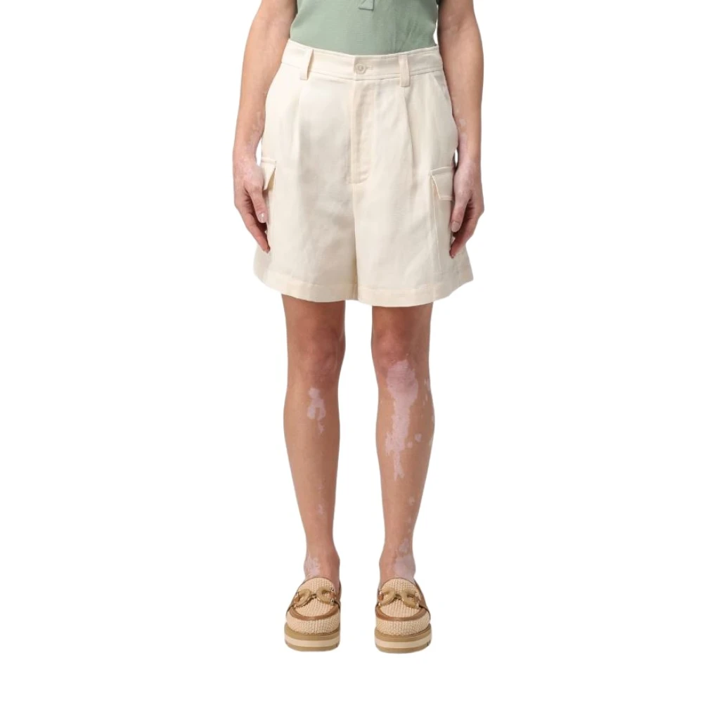 Woolrich Stijlvolle Cargo Shorts voor Dames Beige Dames