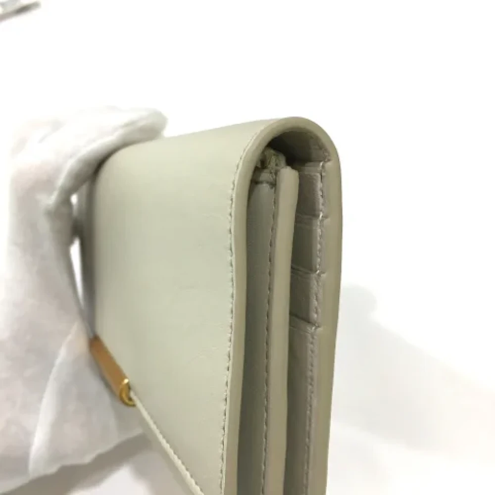 Bottega Veneta Vintage Pre-owned Leather wallets White Dames