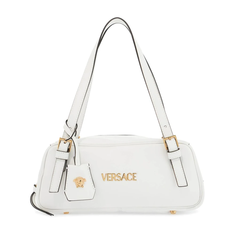 Versace Nappa Läder Bowlingväska White, Dam