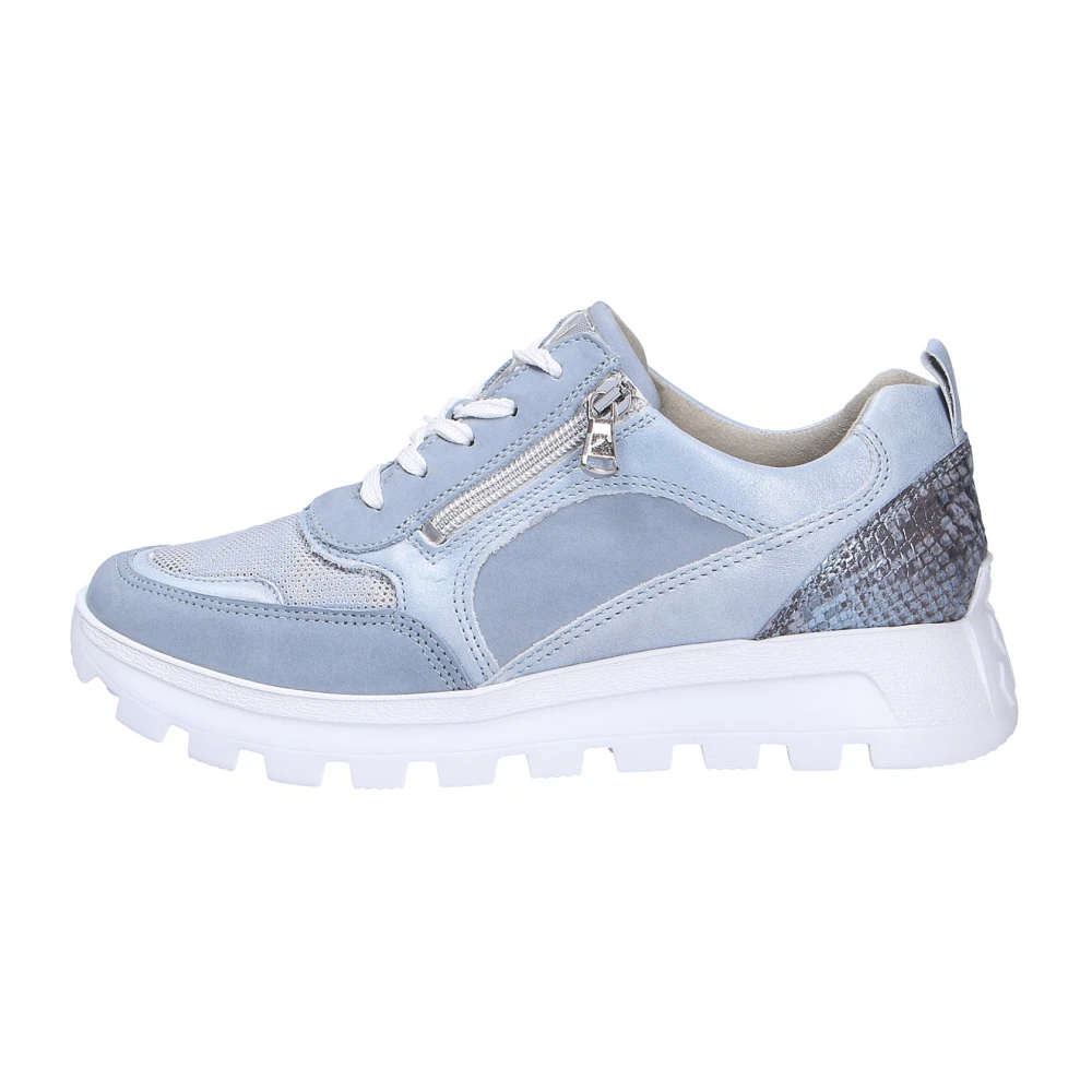 Waldläufer Comfort Veterschoen Dames Schoenen Blauw