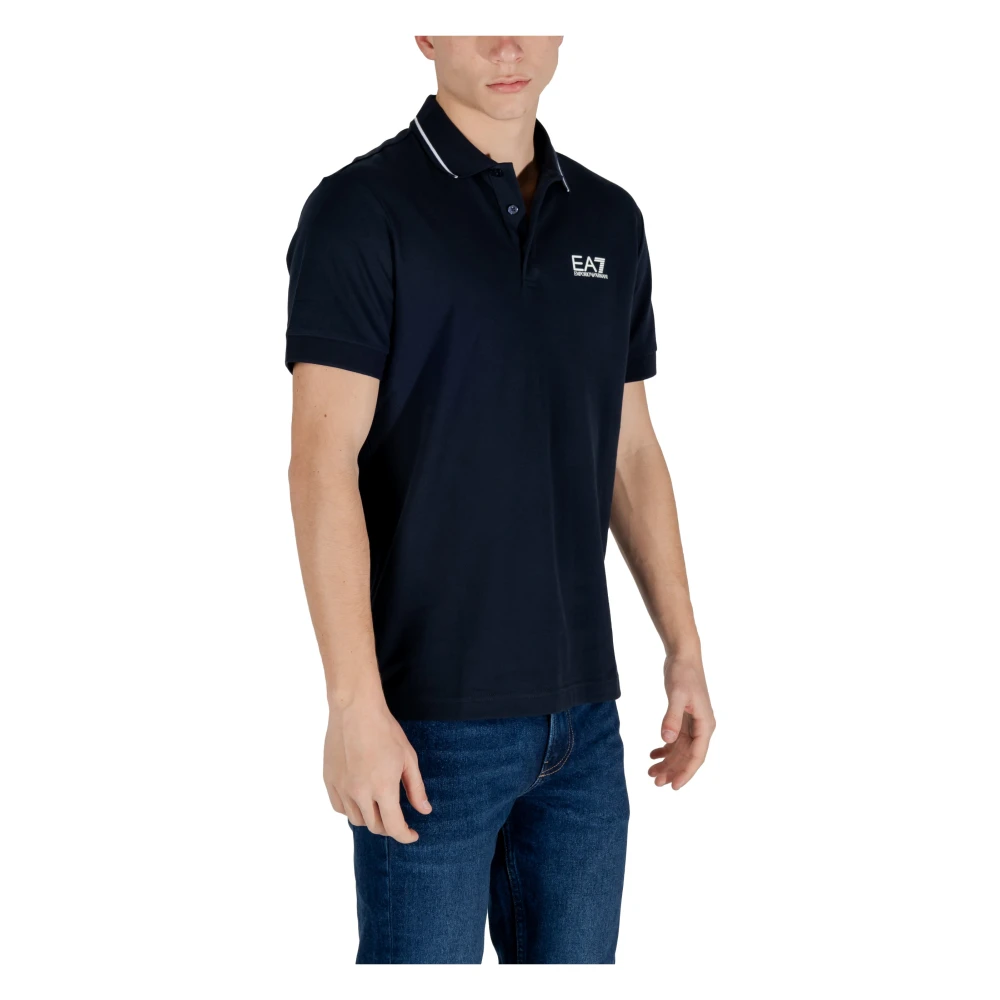 Emporio Armani EA7 Korte Mouw Polo Lente Zomer Collectie Blue Heren