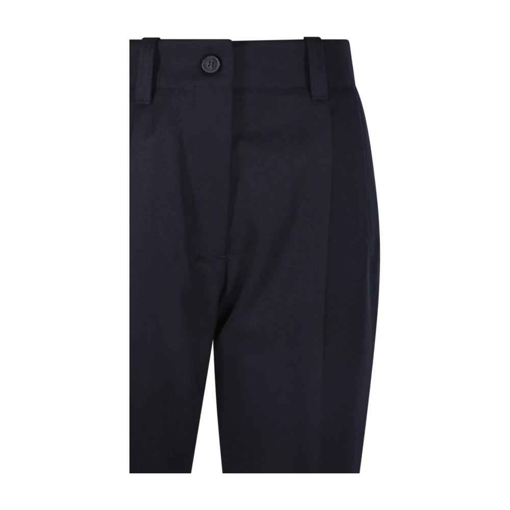 Golden Goose Taps toelopende compacte broek met hoge taille Blue Dames