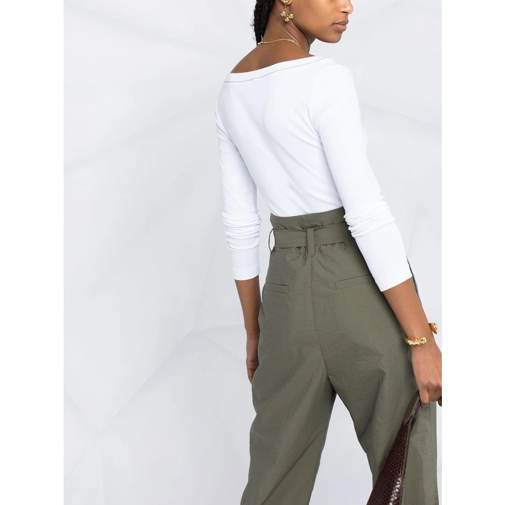 BRUNELLO CUCINELLI Witte V-hals Trui White Dames