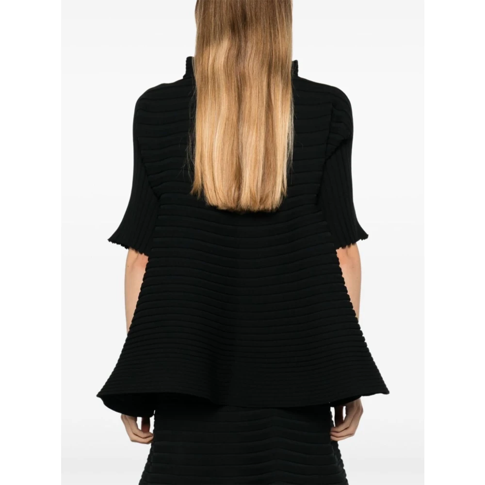 Issey Miyake Zwarte stijlvolle shirt voor vrouwen Black Dames