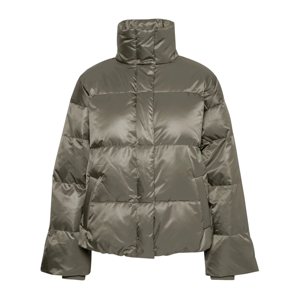 My Essential Wardrobe Gewatteerde donsjas Castor Green Dames
