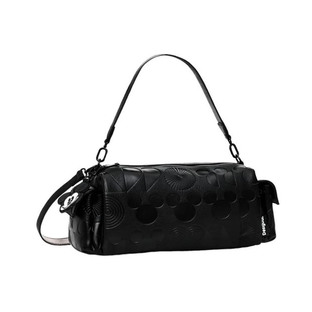 Desigual Zwarte polyethyleen handtas met strak ontwerp Black Dames