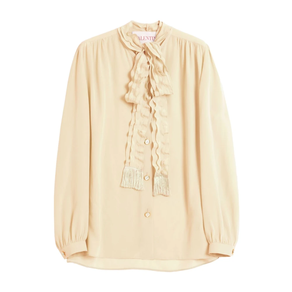 Valentino Garavani Women's Beige Stylish Shirt - Shirts - M - Blouses & Shirts