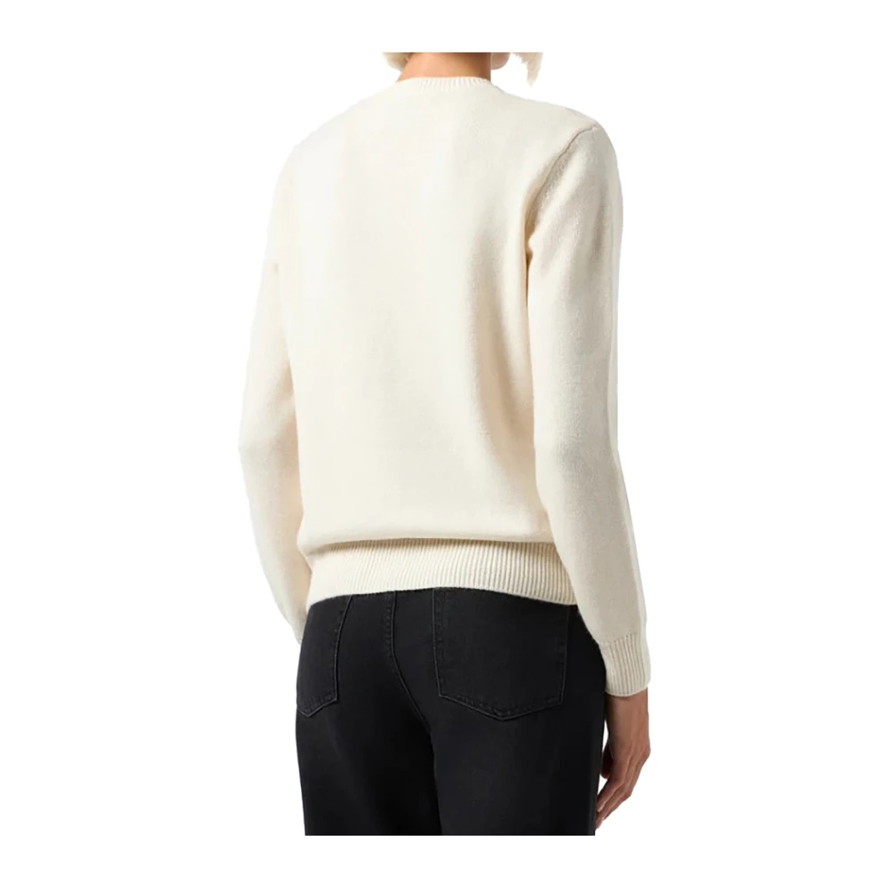 MC2 Saint Barth Geborduurde Trui met Logo White Dames