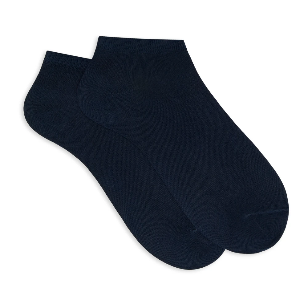 Gallo Heren Katoenen Enkelsokken Blauw Blue Heren