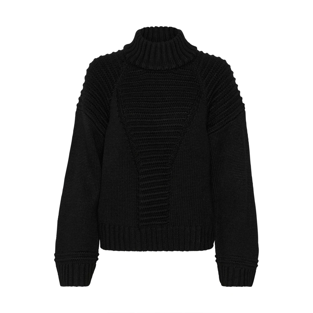 Karen by Simonsen Meteoriet Patroon Gebreide Trui Black Dames