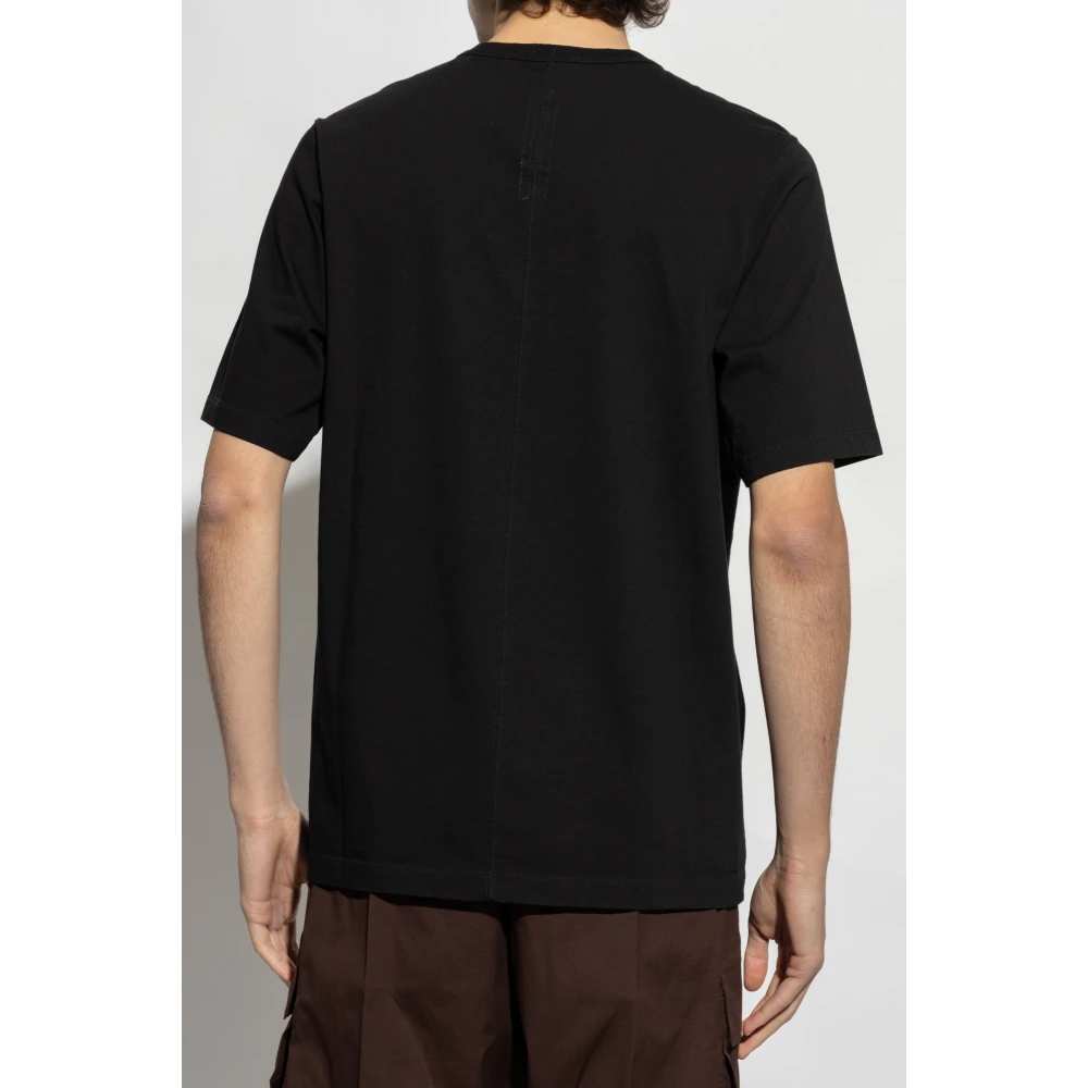 Rick Owens T-shirt Bard Black Heren