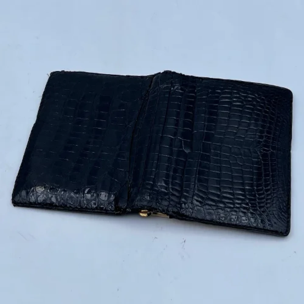 Gucci Vintage Pre-owned Leather home-office Black Dames