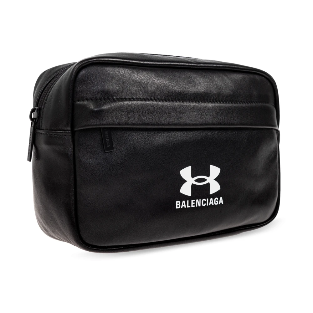 Balenciaga Cosmetische Tas met Logo Black Heren