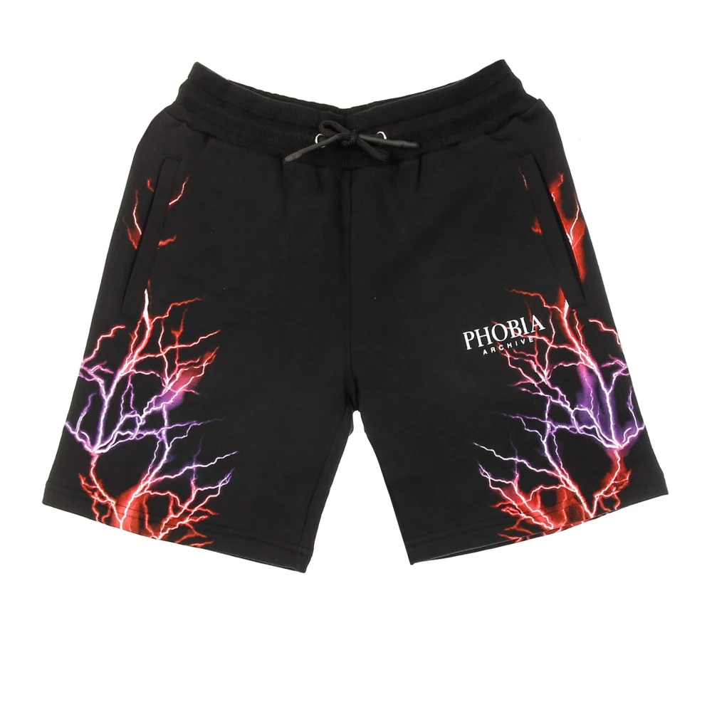 Phobia Archive Homme Noir - Short De Survêtement Léger - Shorts - Taille: Xl