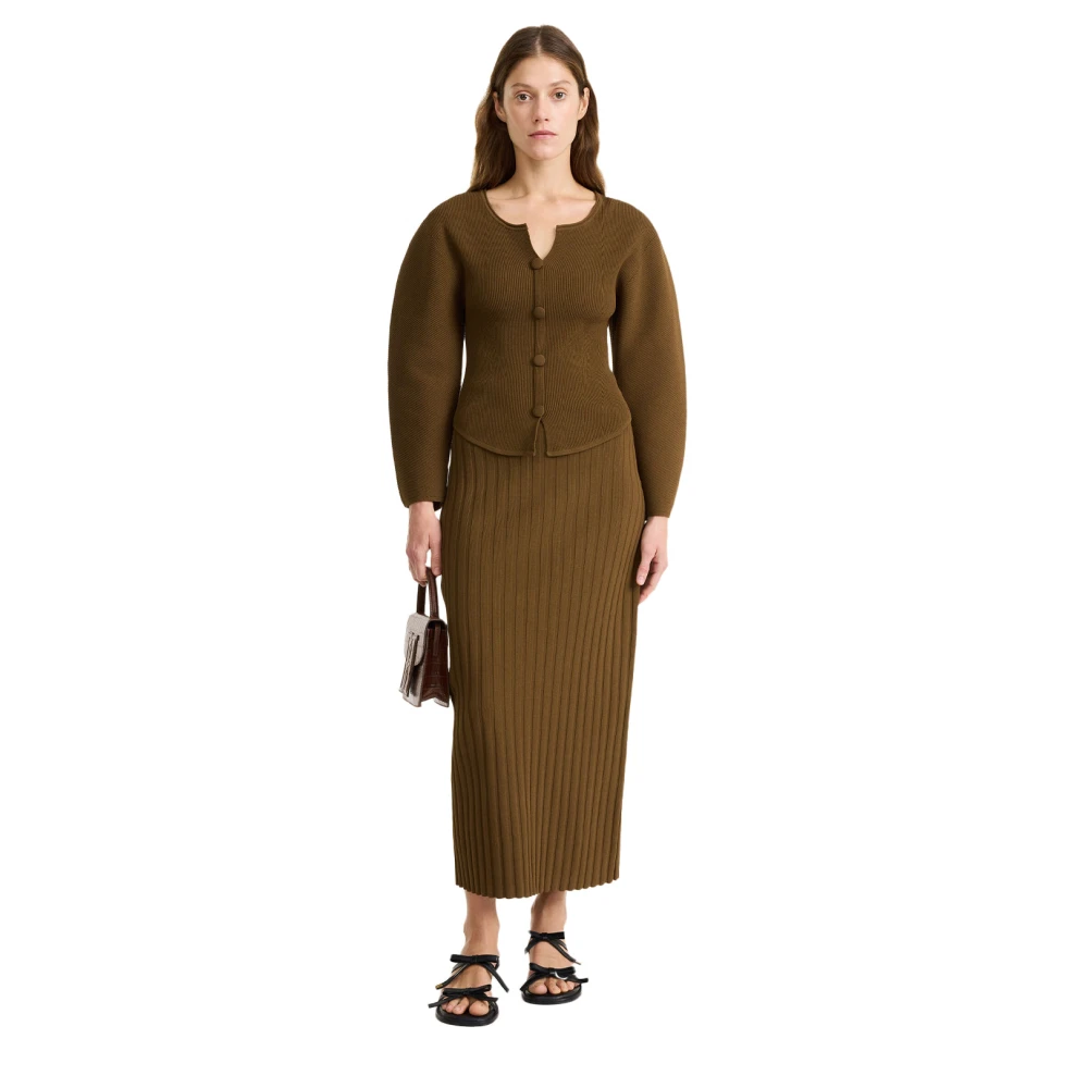 By Malene Birger Sierlijke Vest in Shitake By Herenne Birger Brown Dames