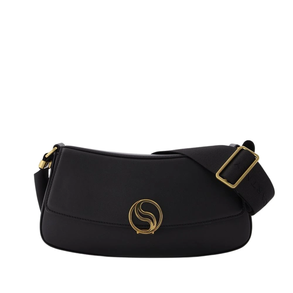 Stella Mccartney Donna Nero Borsa Hobo Piccola S-Wave