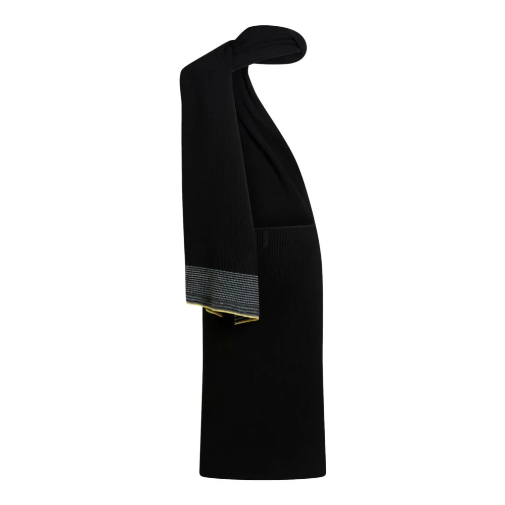 ETRO Zwart Ribgebreide Midi Jurk Black Dames